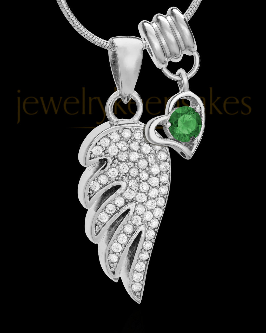 Sterling Silver May Soaring Spirit Cremation Urn Pendant