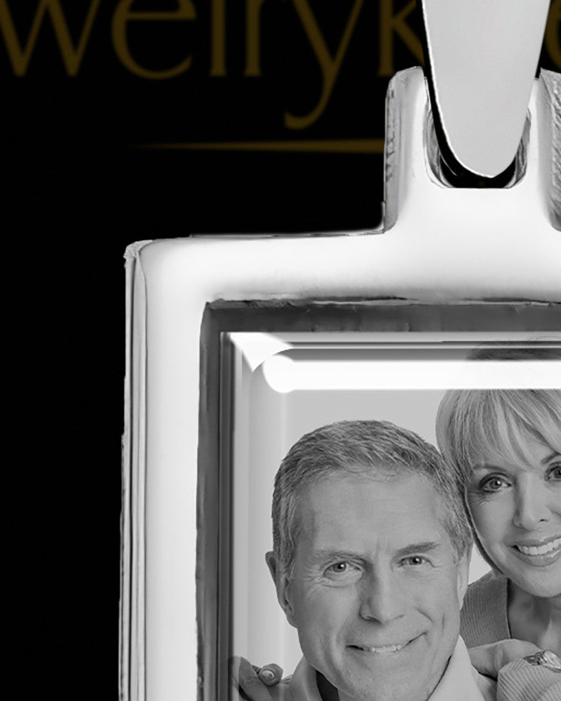 Sterling Silver Photo Square  Pendant