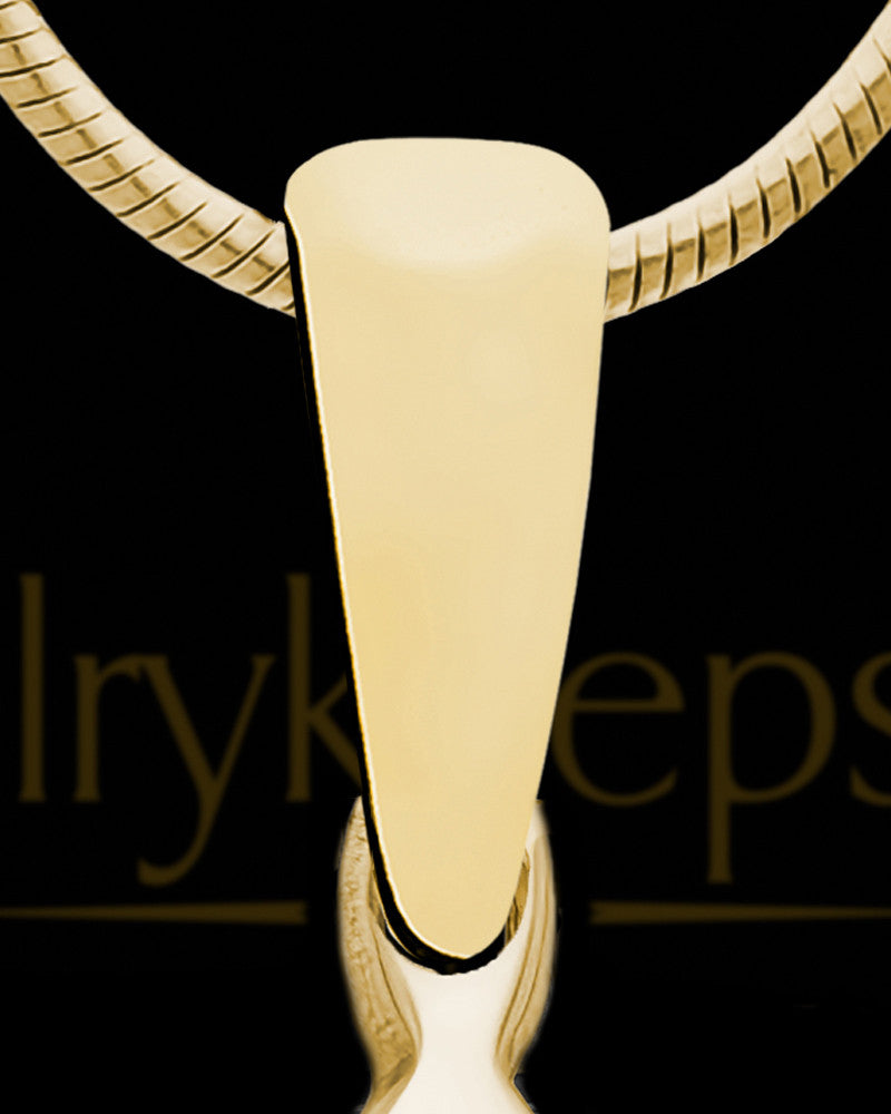 14K Gold Photo Petite Diamond Pendant