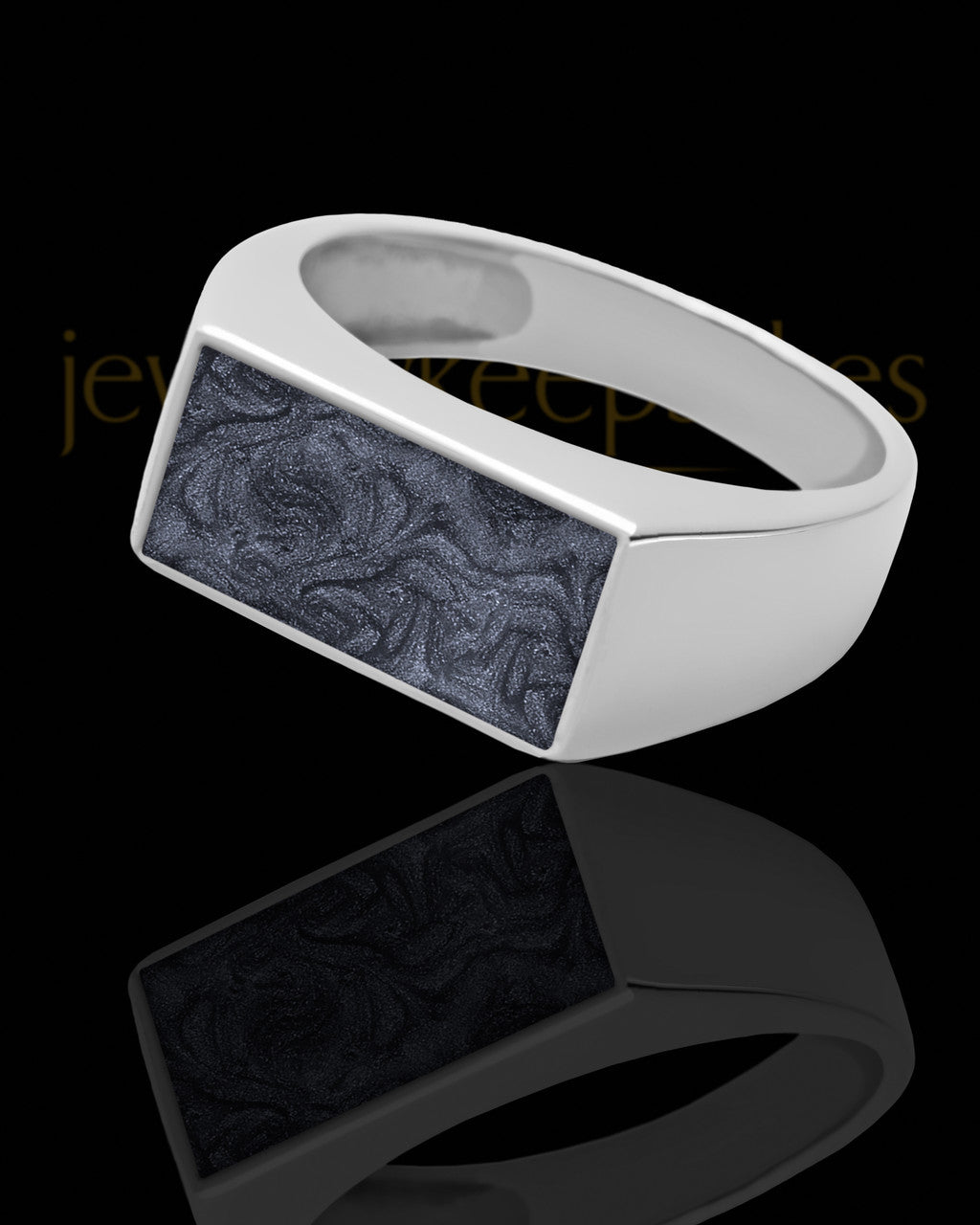 Men's Dumaine with Graphite Silver Ash Ring