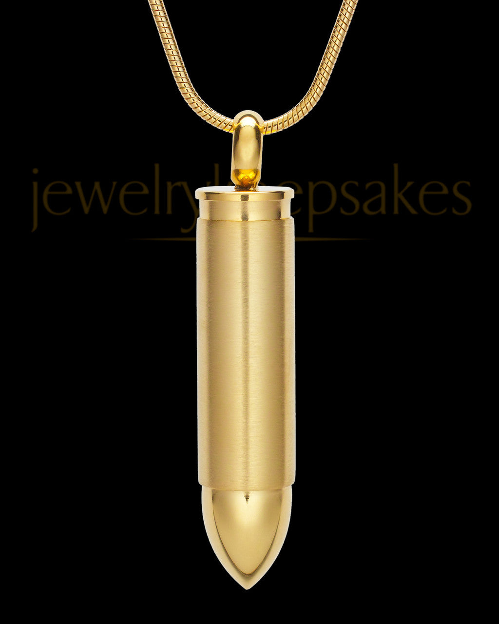 Gold Bulleted Stainless Cremation Pendant