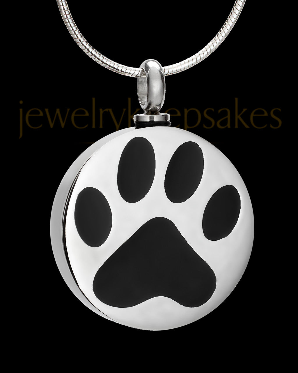 Stainless Steel Dog Pawed Pet Cremation Jewelry