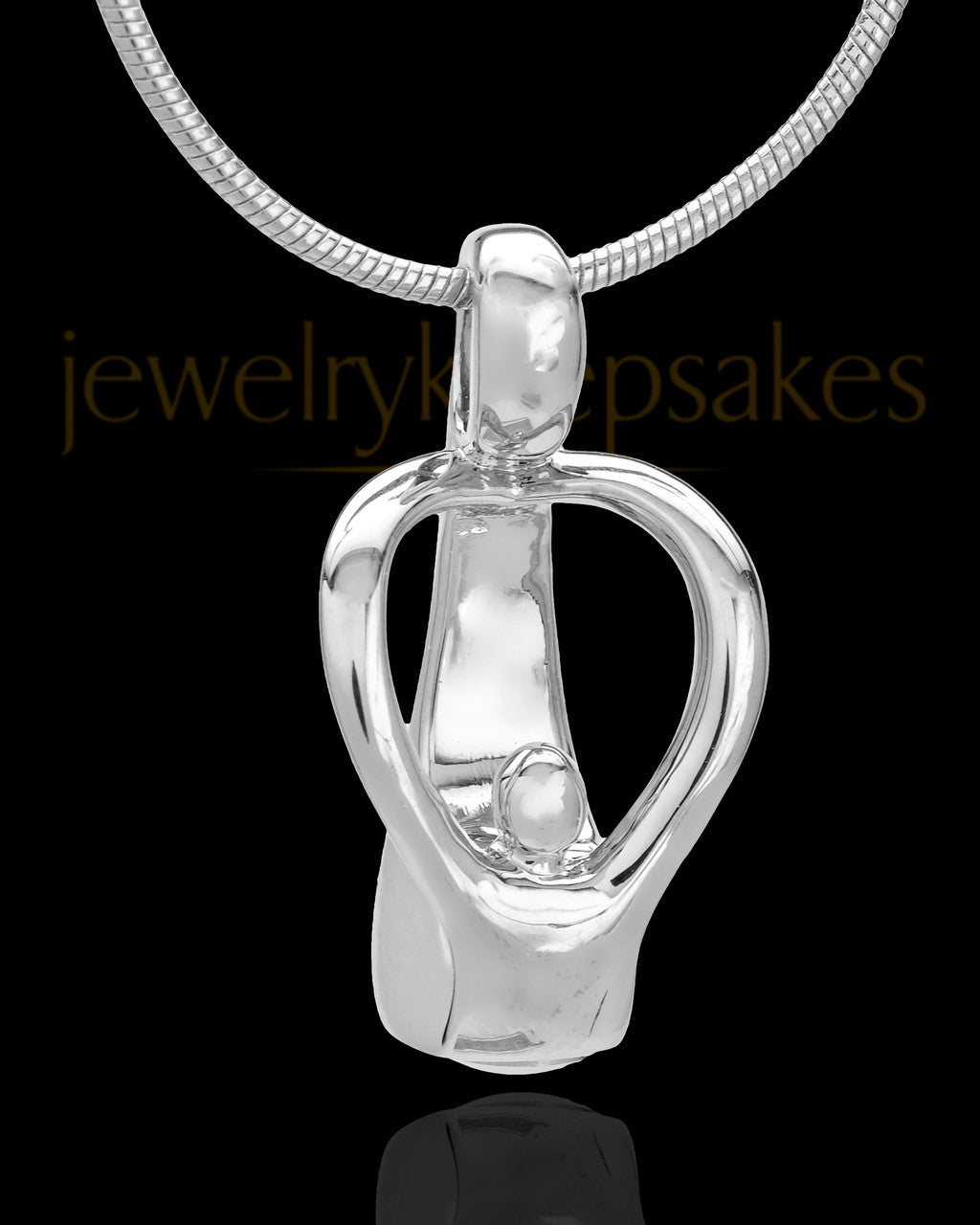 Sterling Silver Parental Love Cremation Urn Pendant