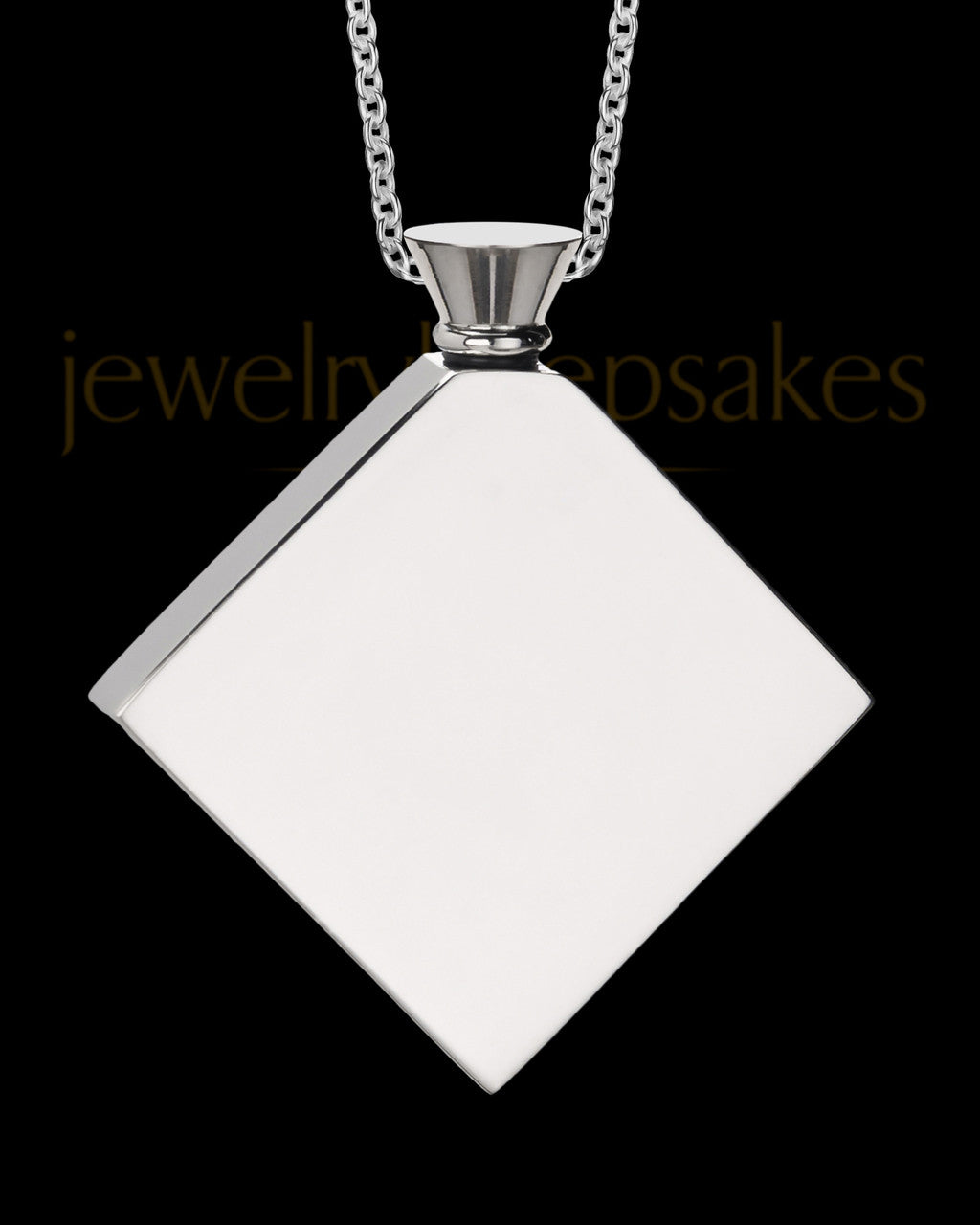 Steel Men's Beloved Diamond Cremation Pendant