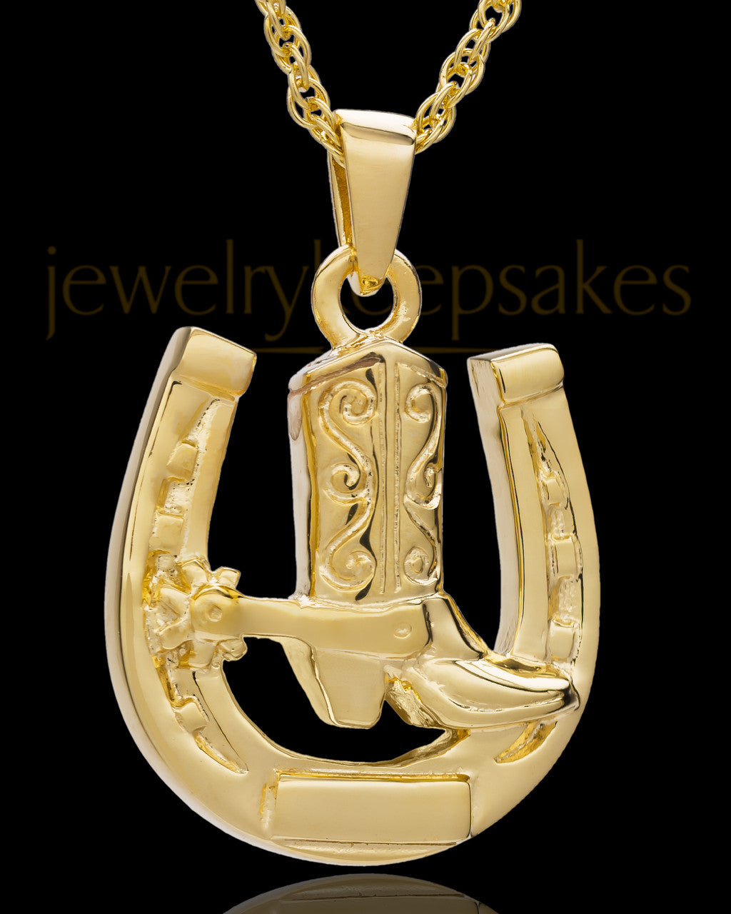 Memorial Pendant Gold Plated Giddy Up