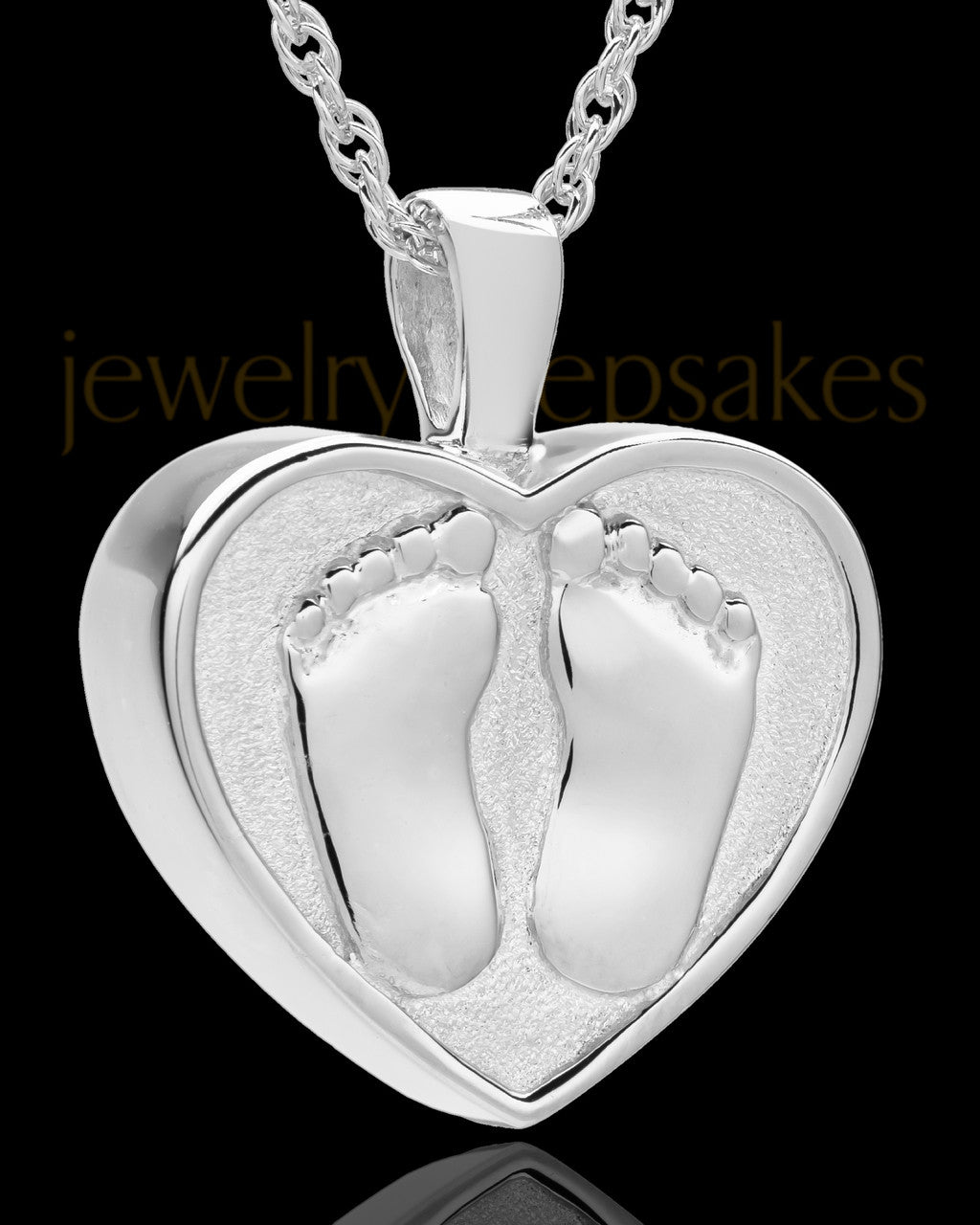 Sterling Silver In My Heart Charm for Ashes