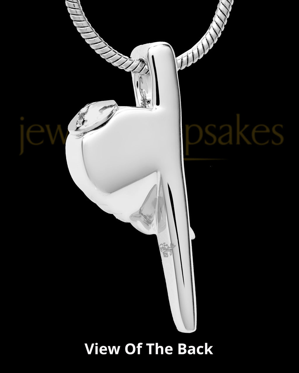 Engraved Sterling Silver Grace Cremation Urn Pendant Necklace