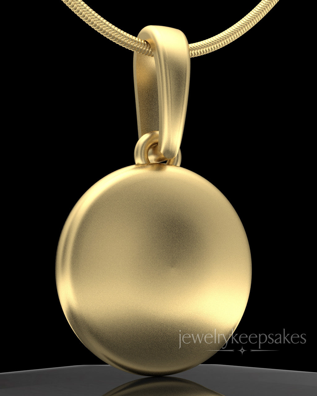 Gold Plated Luna Permanently Sealed Waterproof Keepsake Jewelry
