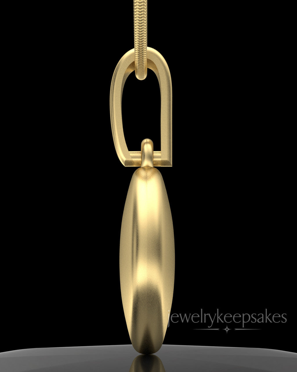 Gold Plated Luna Permanently Sealed Waterproof Keepsake Jewelry