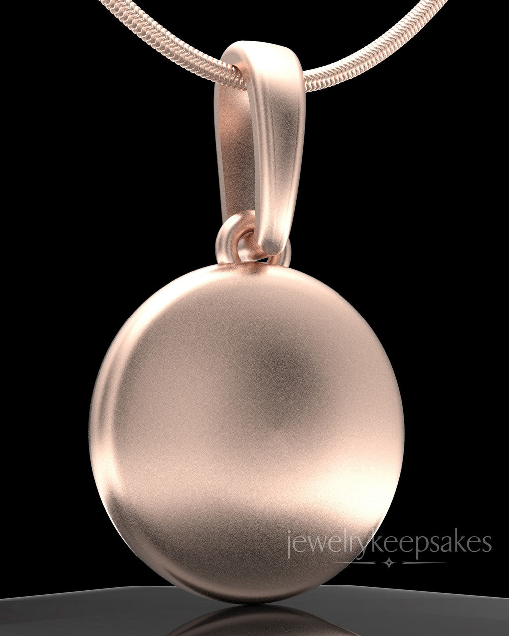 Rose Gold Plated Luna Permanently Sealed Waterproof Keepsake Jewelry