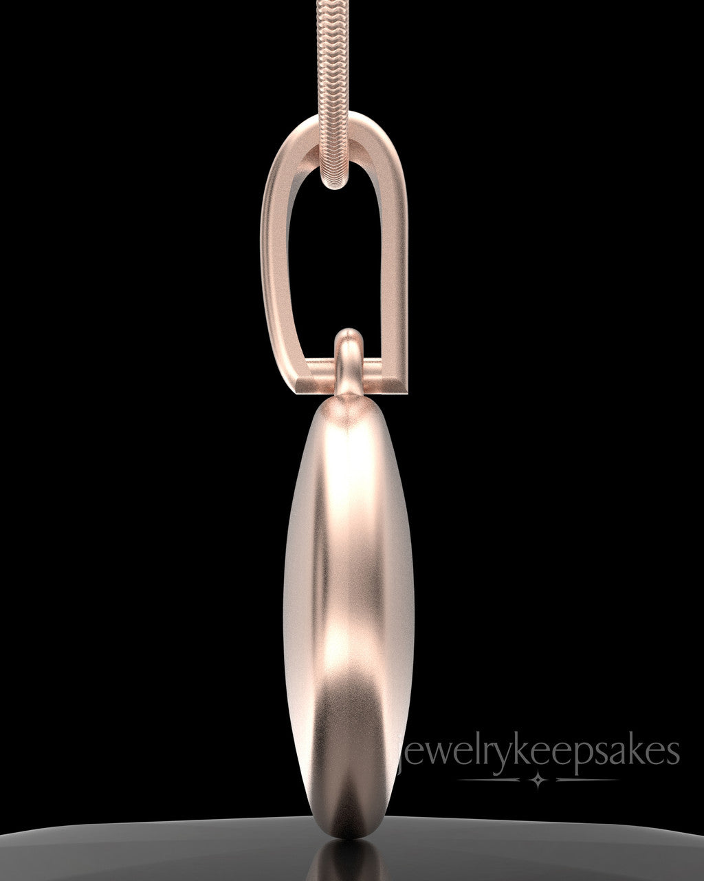 Rose Gold Plated Luna Permanently Sealed Waterproof Keepsake Jewelry