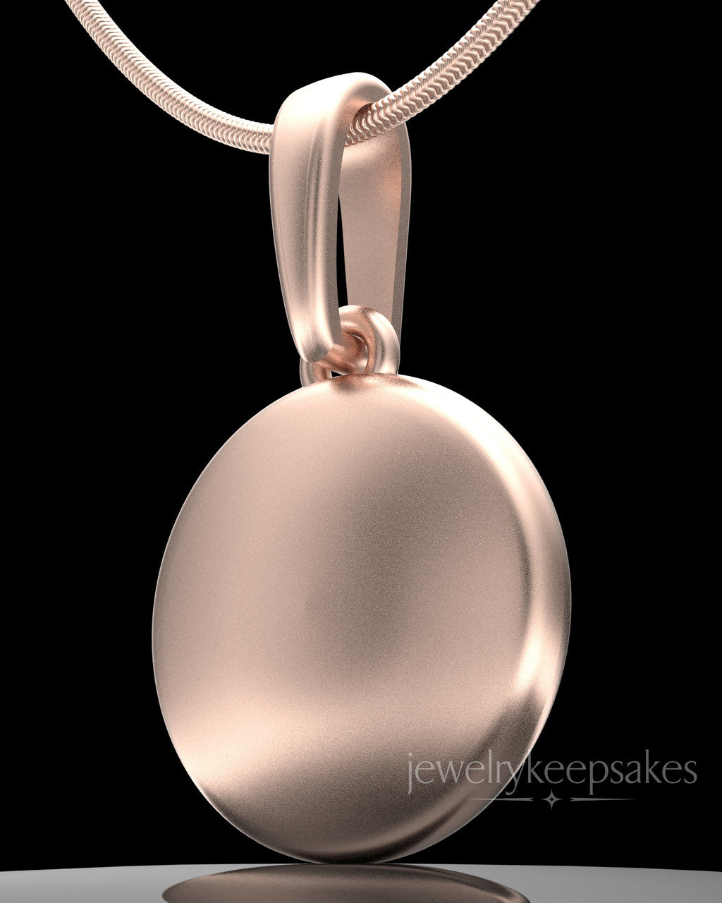 Rose Gold Plated Luna Permanently Sealed Waterproof Keepsake Jewelry
