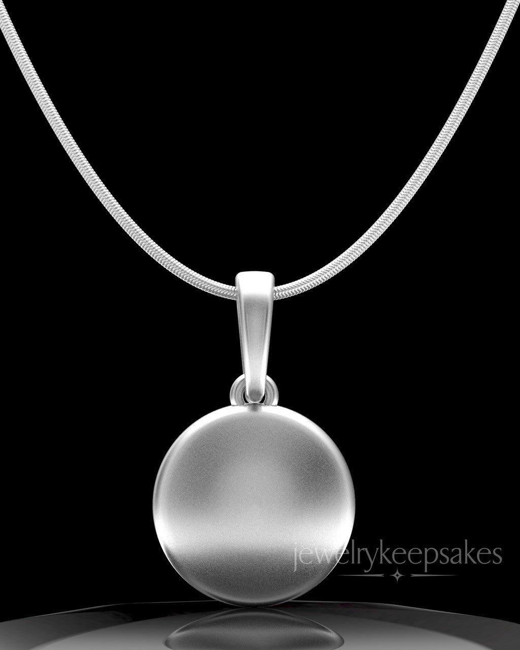 Sterling Silver Luna Permanently Sealed Waterproof Keepsake Jewelry