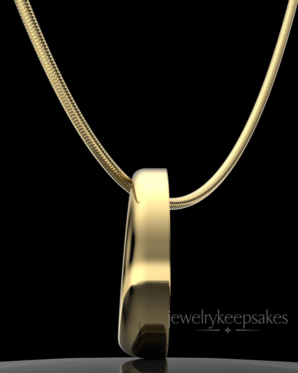 Gold Plated Mountains of Memories Permanently Sealed Waterproof Jewelry