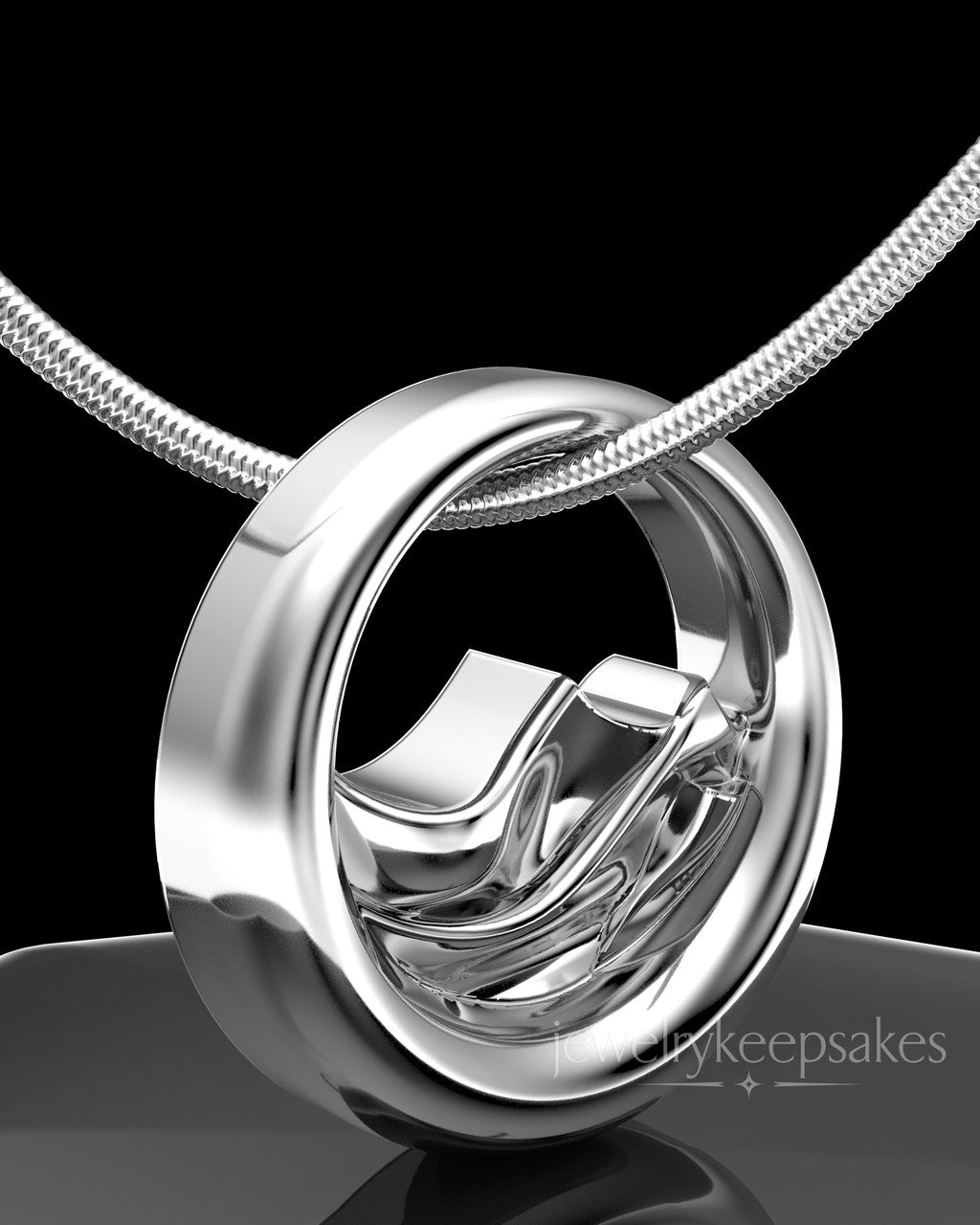 Sterling Silver Mountains of Memories Permanently Sealed Waterproof Jewelry