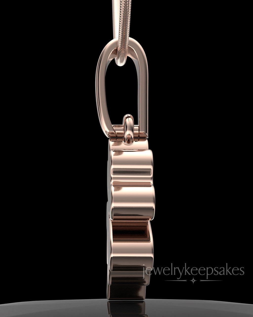 Rose Gold Plated My Lucky Clover Permanently Sealed Waterproof Keepsake Jewelry
