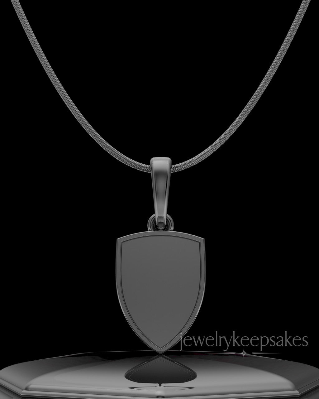 Black Plated Remember Me Amulet Permanently Sealed Waterproof Keepsake Jewelry