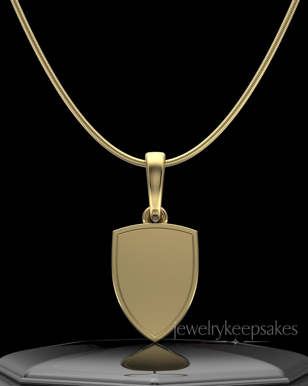 Gold Plated Remember Me Amulet Permanently Sealed Waterproof Keepsake Jewelry