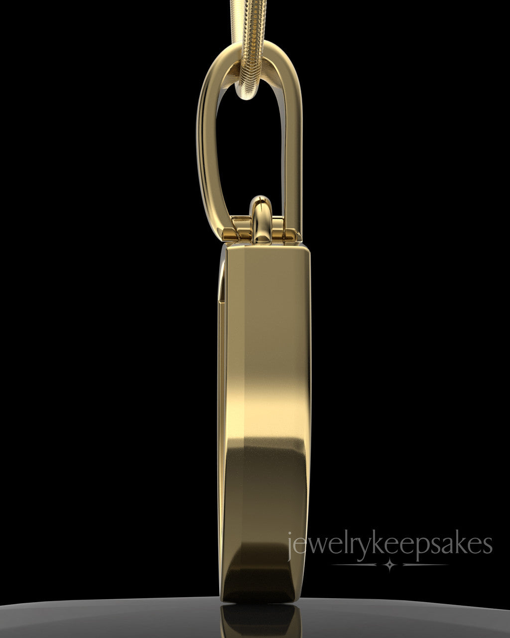 Gold Plated Remember Me Amulet Permanently Sealed Waterproof Keepsake Jewelry