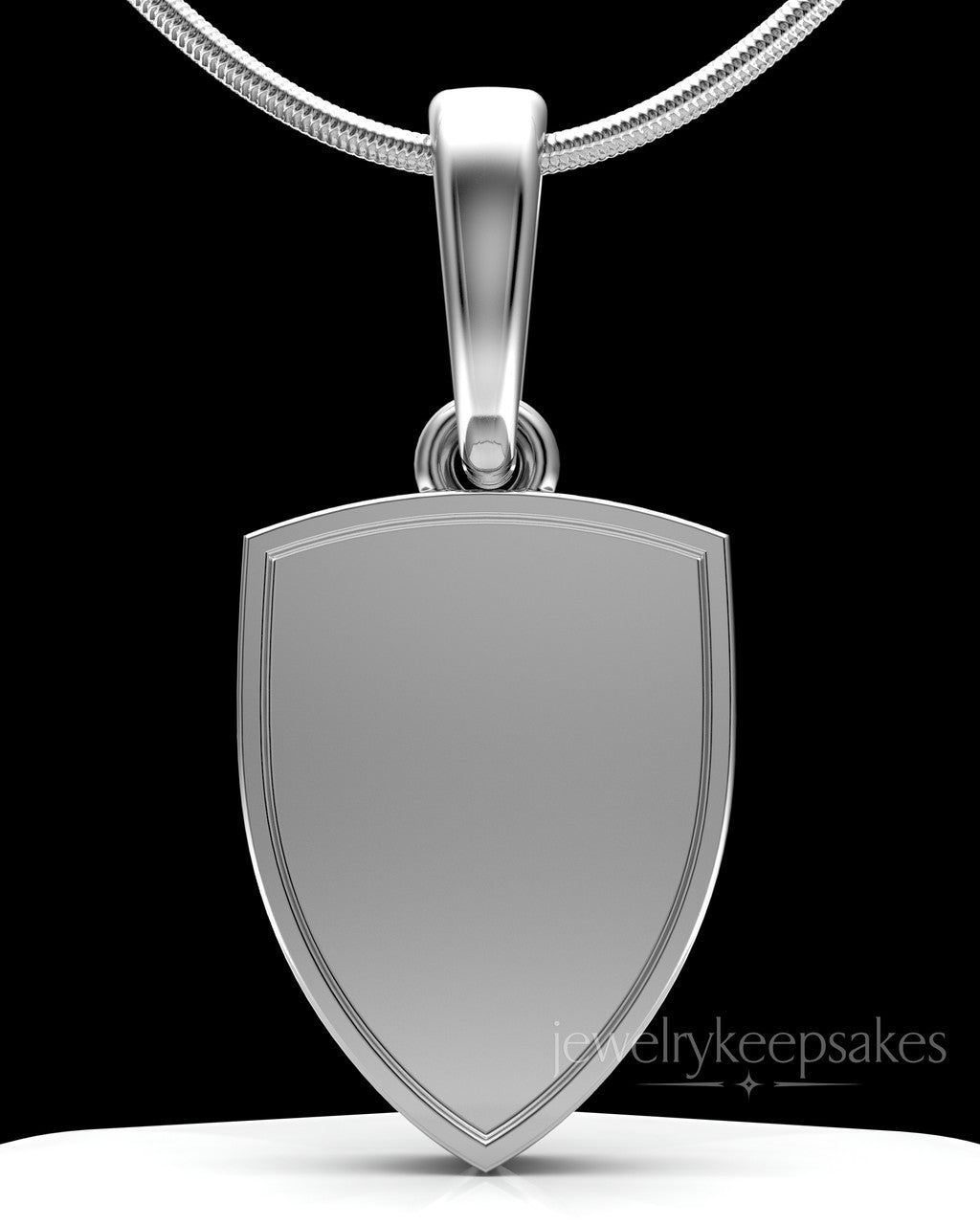 Solid 14k White Gold Remember Me Amulet Permanently Sealed Waterproof Keepsake Jewelry