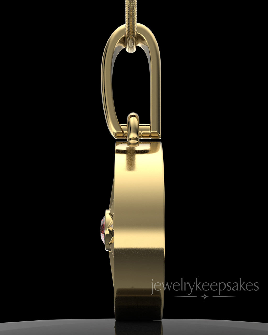 Gold Plated Compass Permanently Sealed Waterproof Keepsake Jewelry