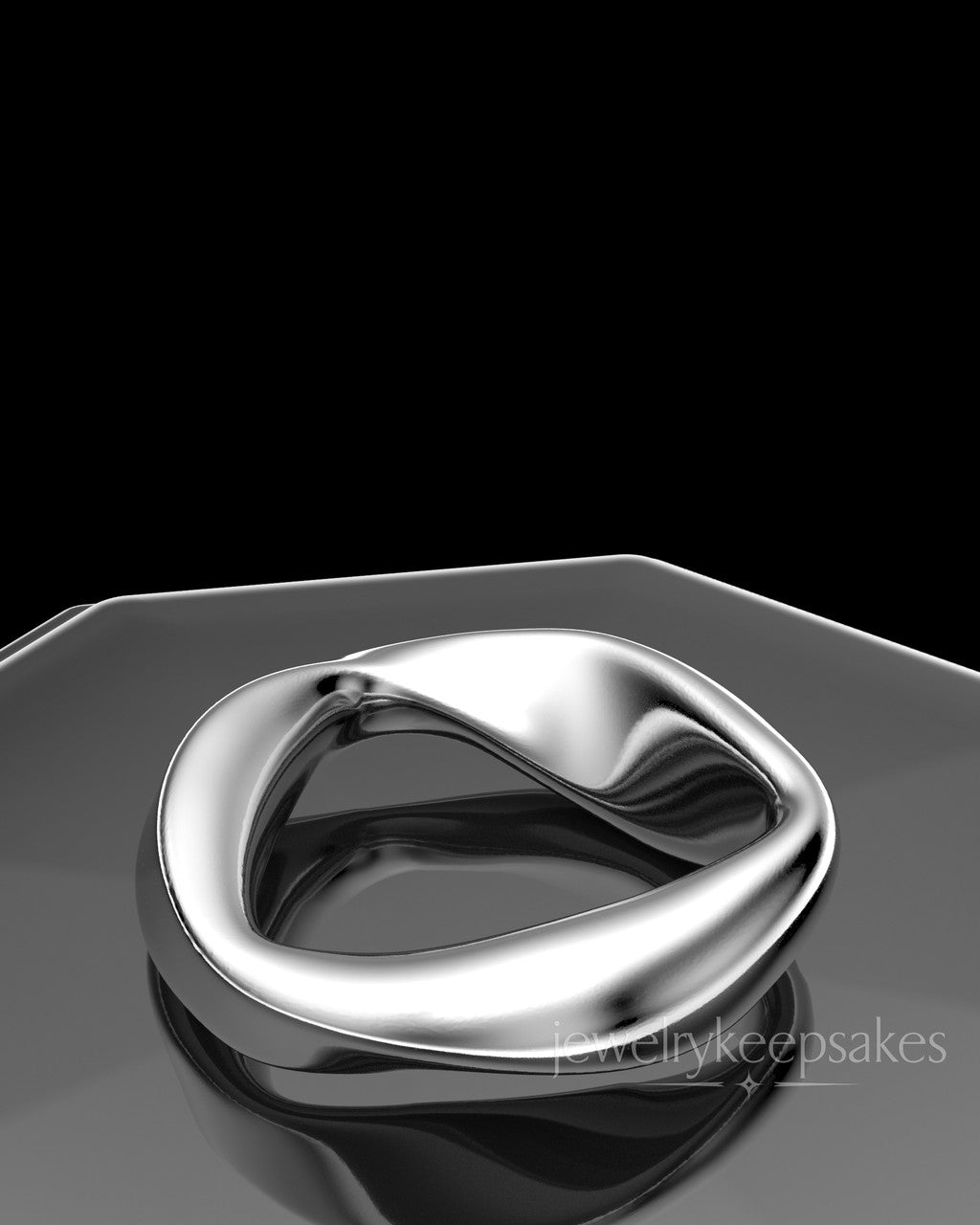 Sterling Silver Gentle Twist Permanently Sealed Waterproof Keepsake Jewelry