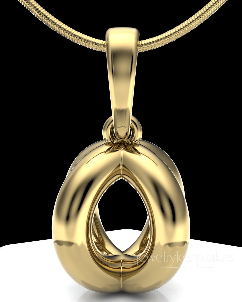 Gold Plated Harmony Sphere Permanently Sealed Waterproof Keepsake Jewelry
