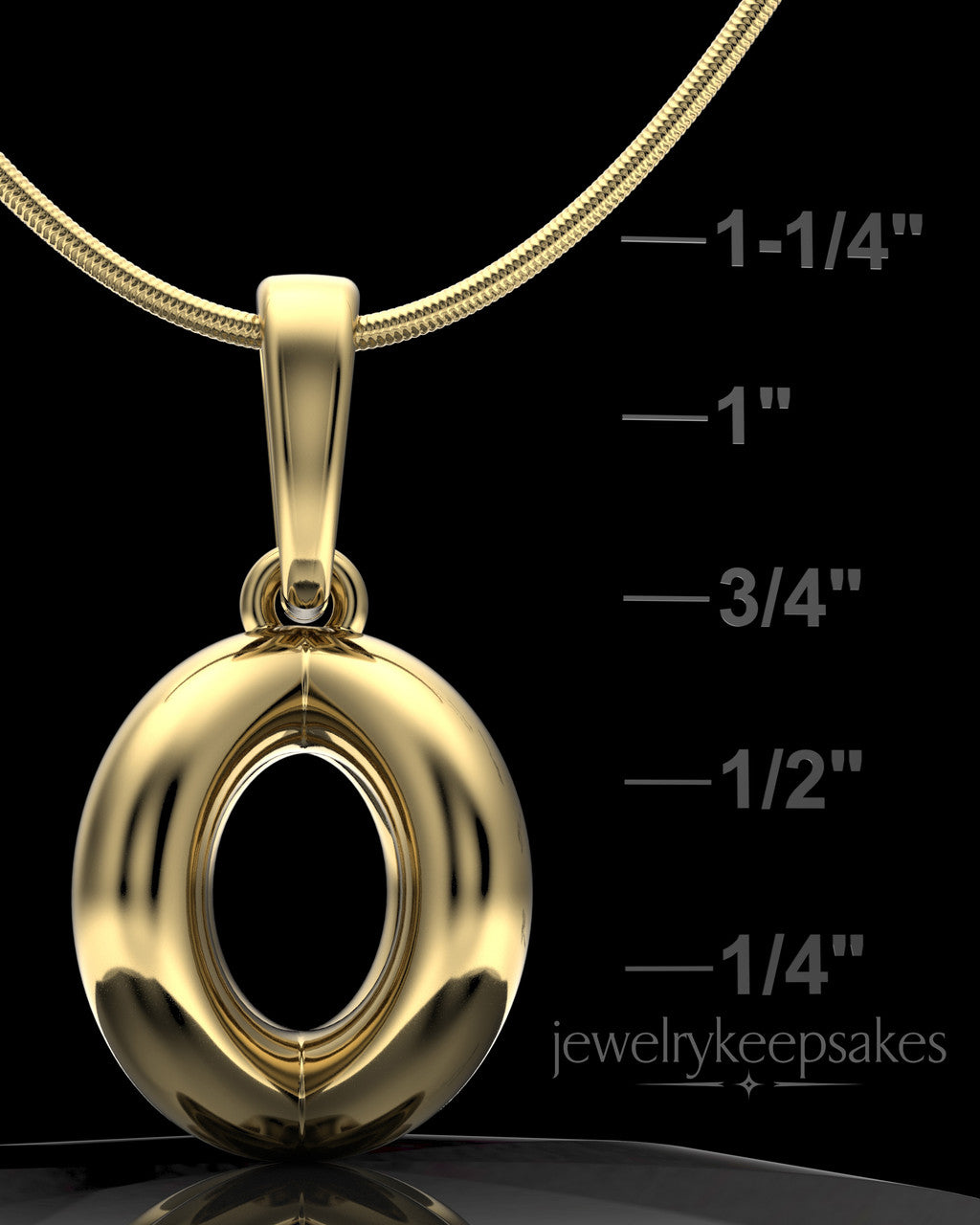 Gold Plated Harmony Sphere Permanently Sealed Waterproof Keepsake Jewelry