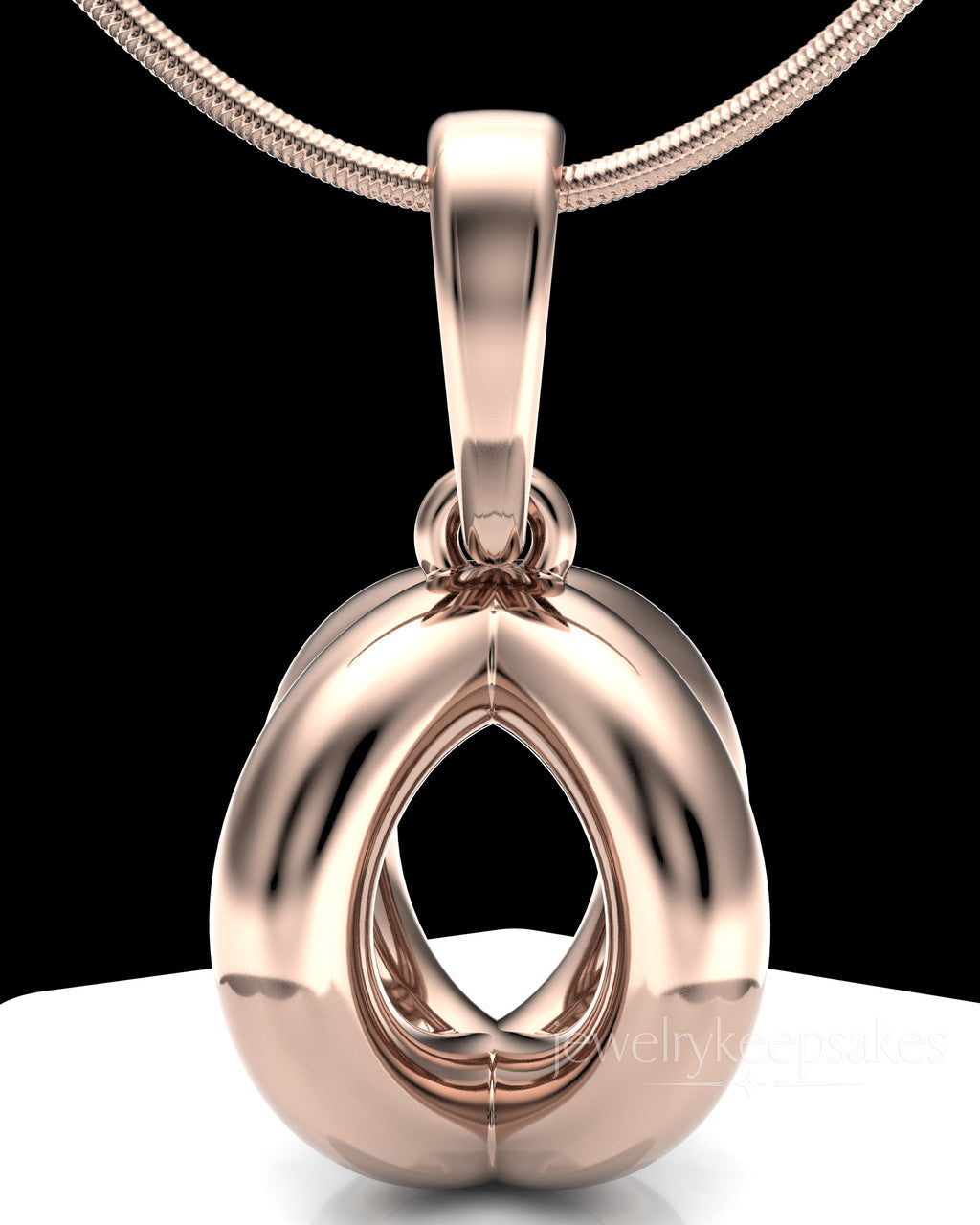 Rose Gold Plated Harmony Sphere Permanently Sealed Waterproof Keepsake Jewelry