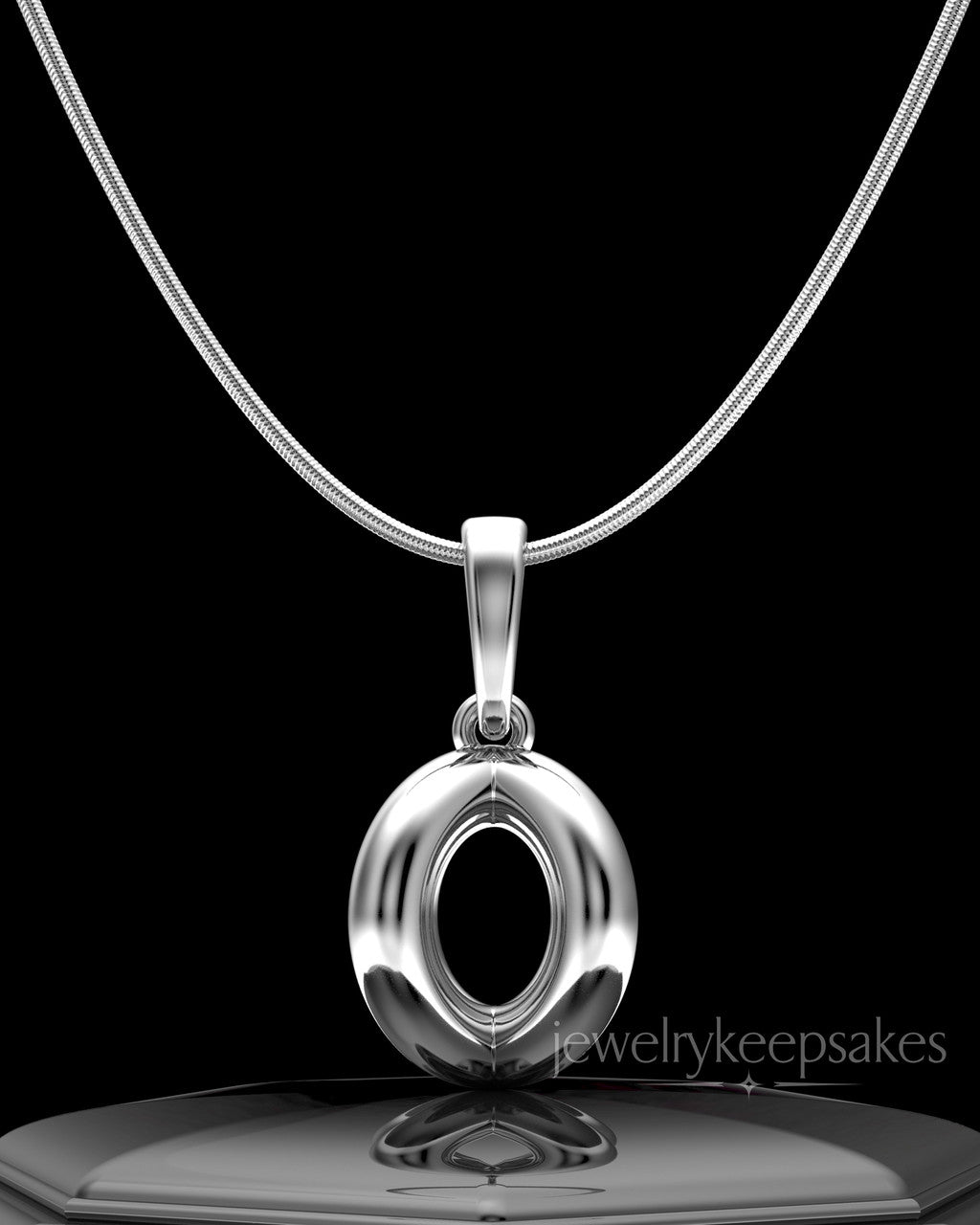 Sterling Silver Harmony Sphere Permanently Sealed Waterproof Keepsake Jewelry