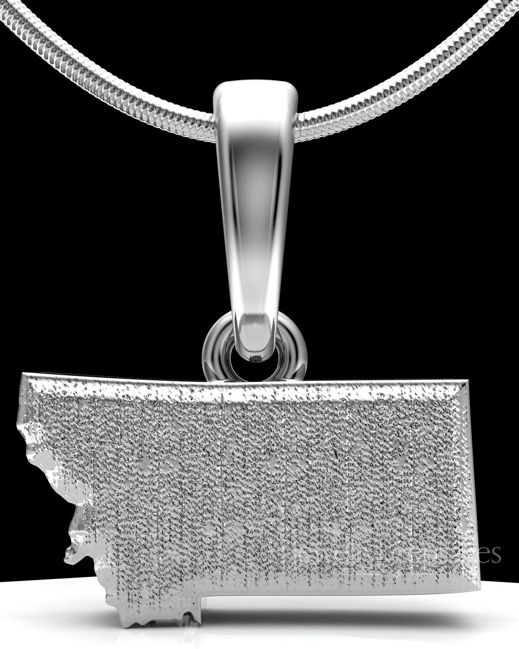 Solid 14k White Gold Permanently Sealed State Waterproof Keepsake Jewelry