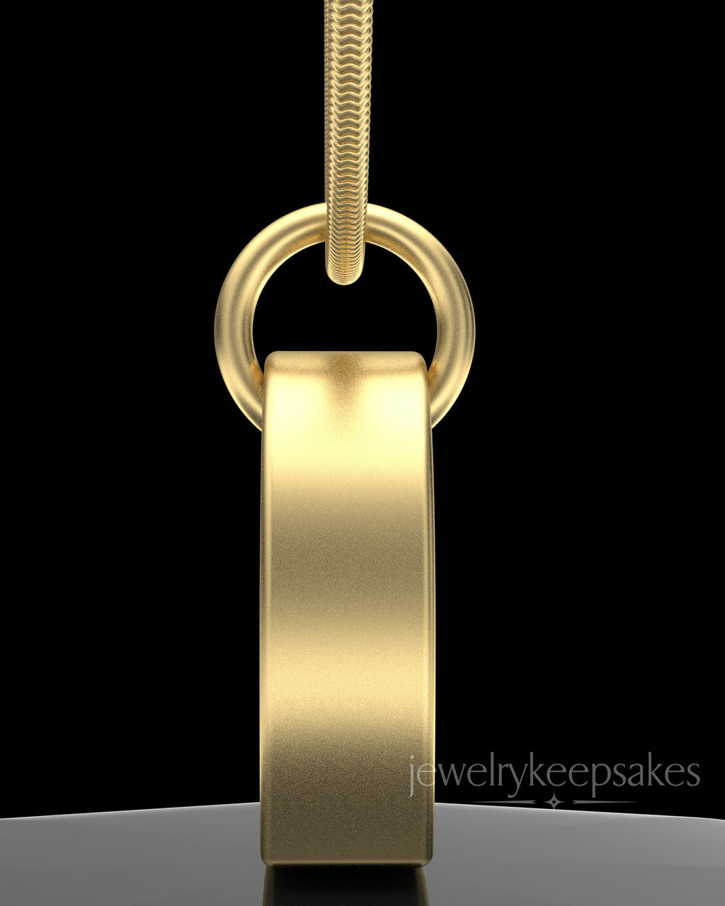 Gold Plated Angled Heart Permanently Sealed Waterproof Keepsake Jewelry