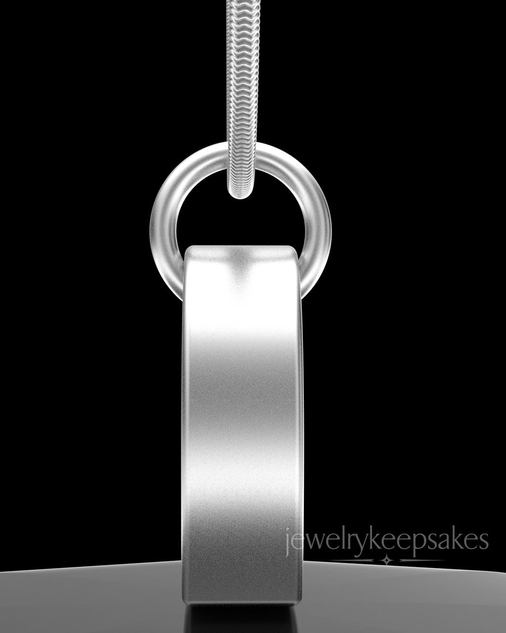 Sterling Silver Angled Heart Permanently Sealed Waterproof Keepsake Jewelry