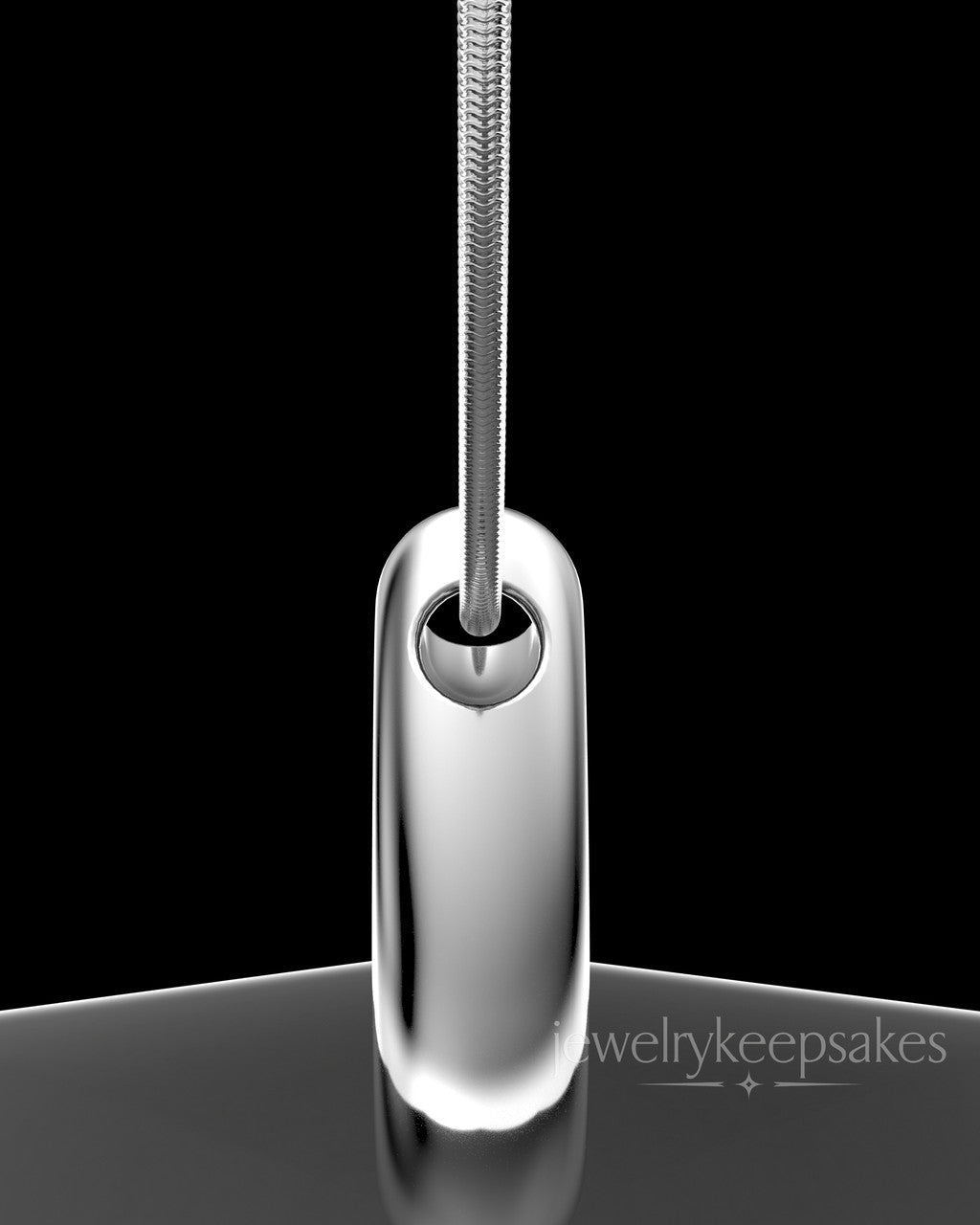 Sterling Silver Permanently Sealed Teardrop Waterproof Keepsake Jewelry