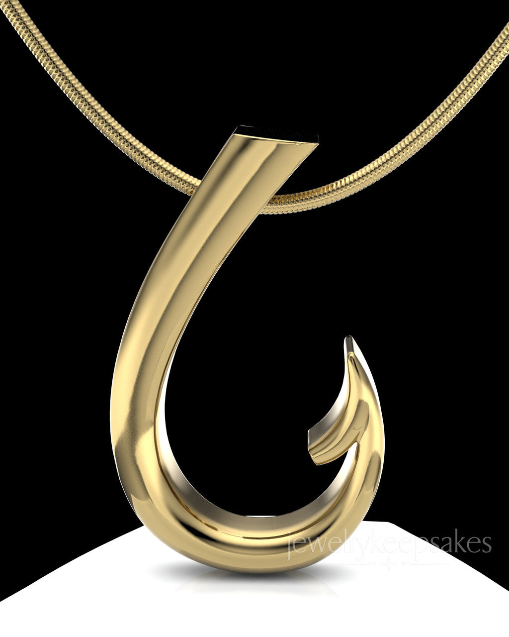 Gold Plated Hook Permanently Sealed Waterproof Cremation Pendant