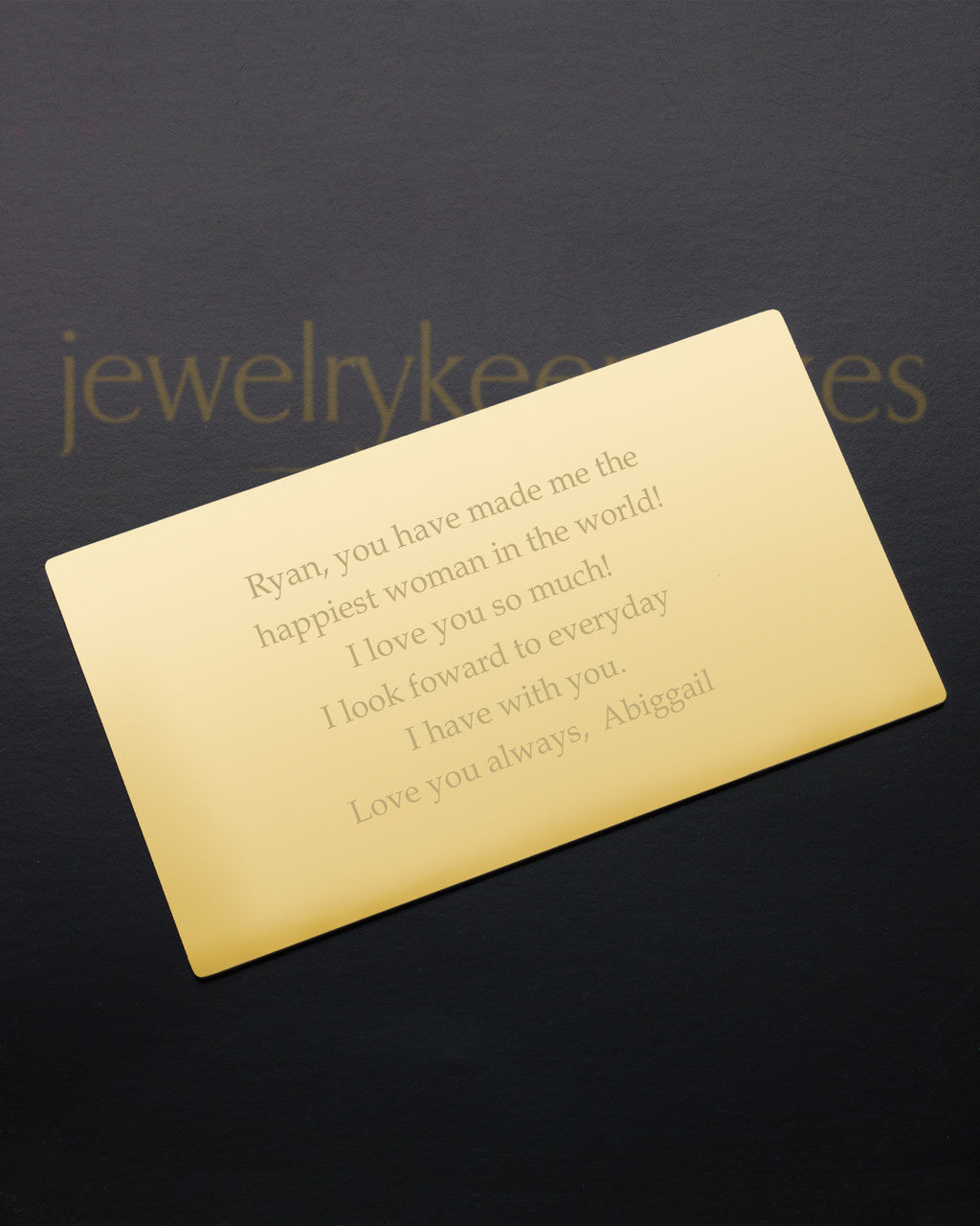 Gold Reflections Wallet Card