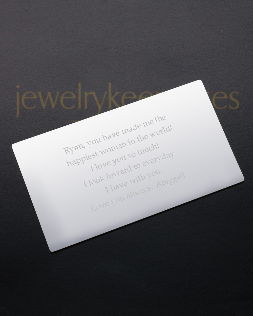 Silver Celebration Wallet Card