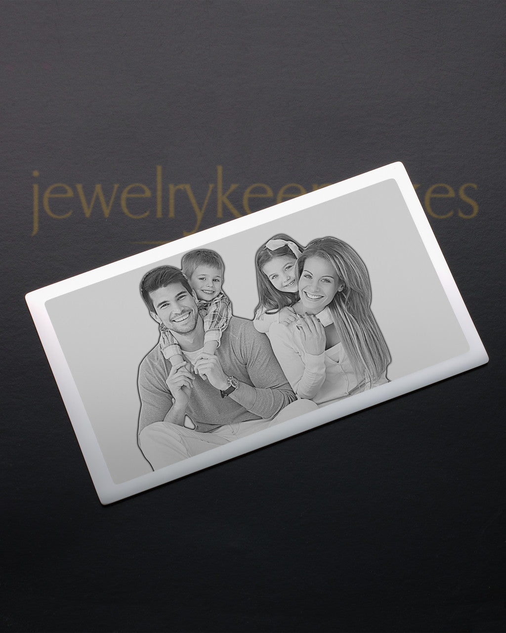 Stainless Steel Memories Photo Engraved Wallet Card
