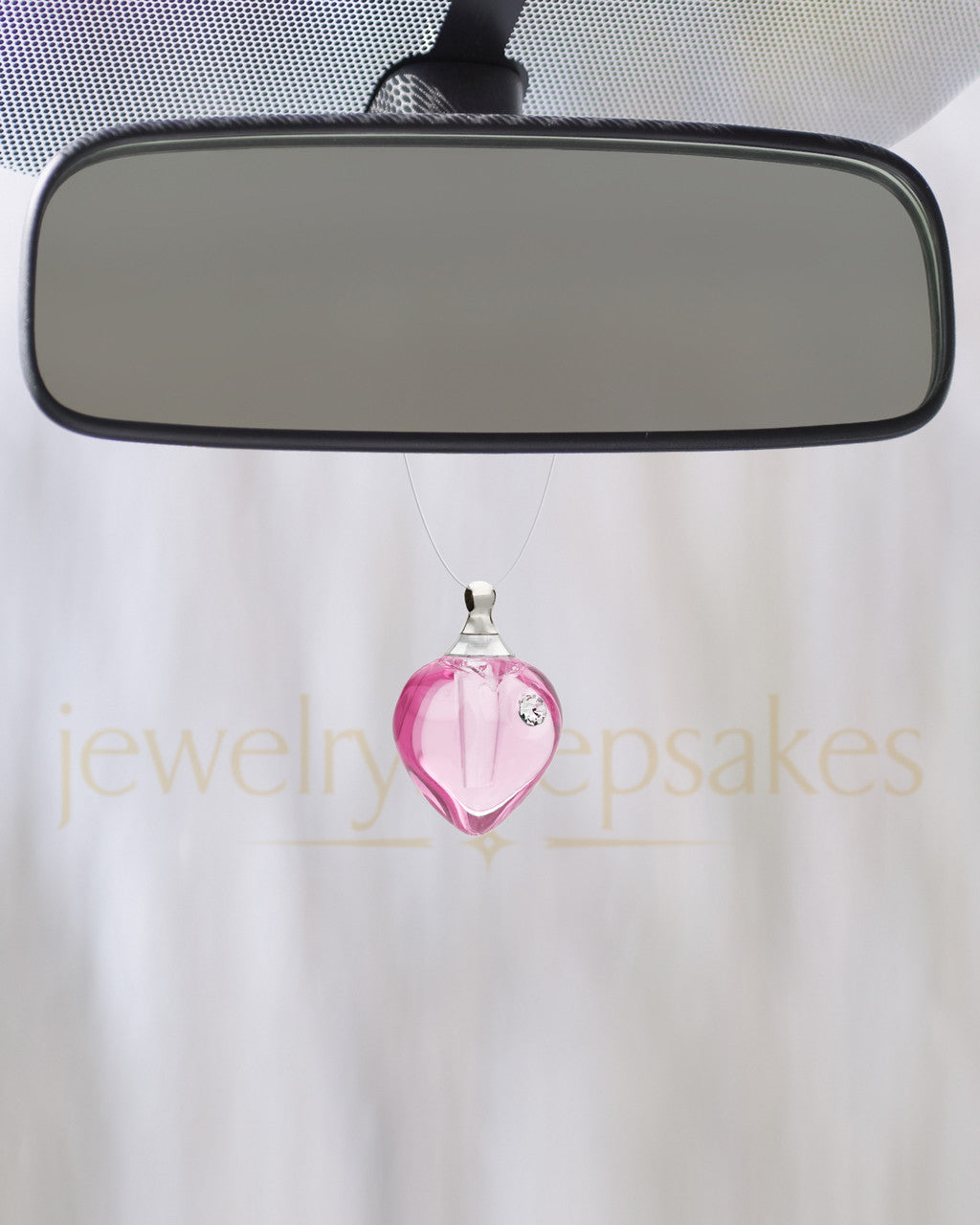 Breathless Heart Glass Reflection Pendant