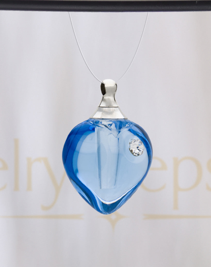 Glee Heart Glass Reflection Pendant