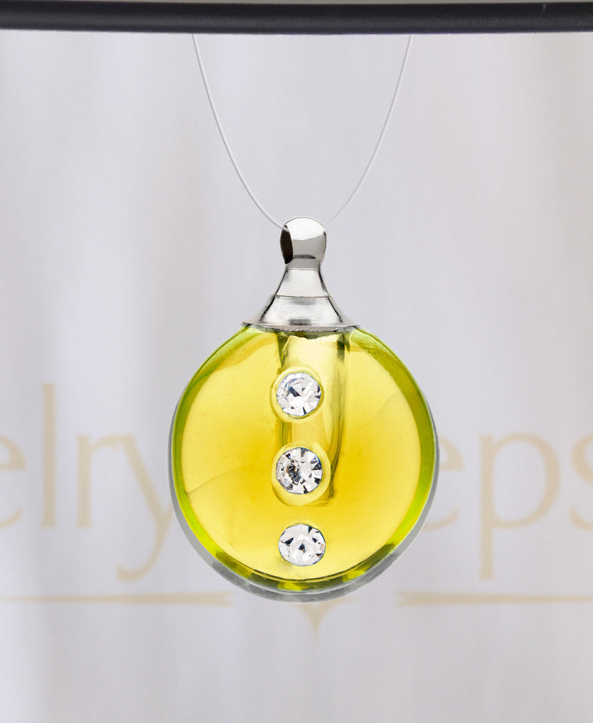 Golden Security Glass Reflection Pendant