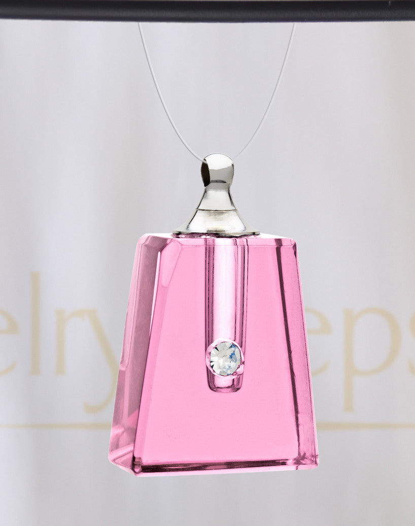 Blushing Reverence Glass Reflection Pendant