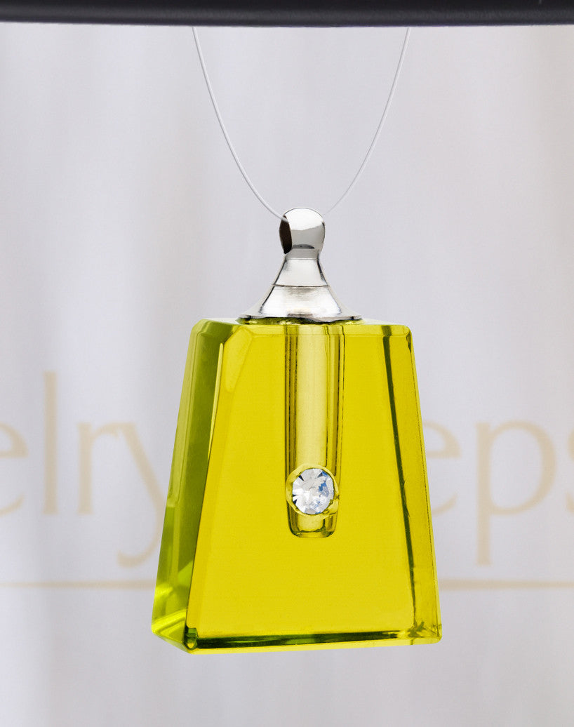 Yellow Reverence Glass Reflection Pendant