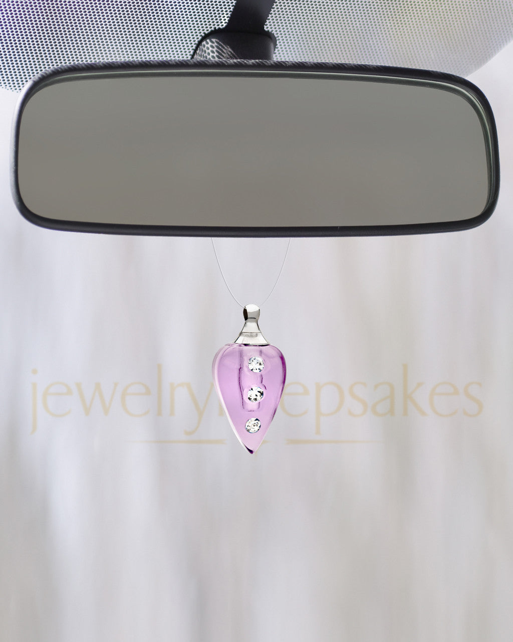Violet Joyful Glass Reflection Pendant