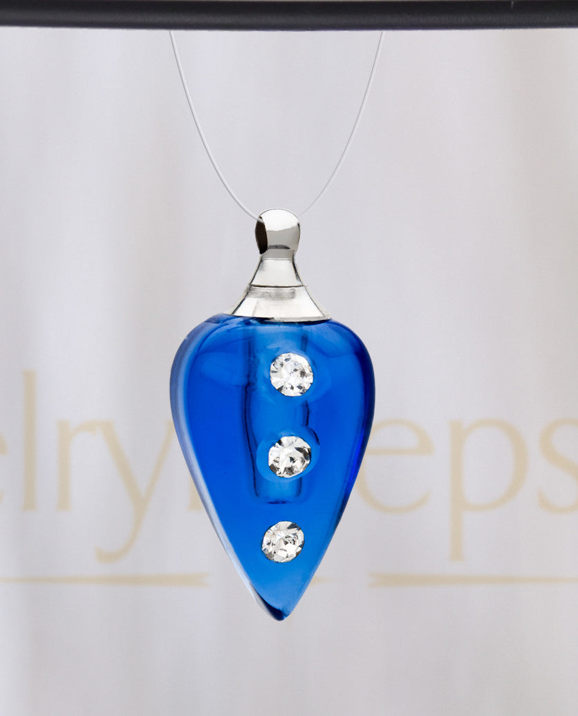 Blue Joyful Glass Reflection Pendant