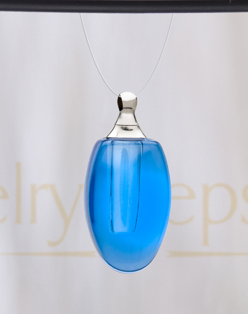 Blue Forever Glass Reflection Pendant