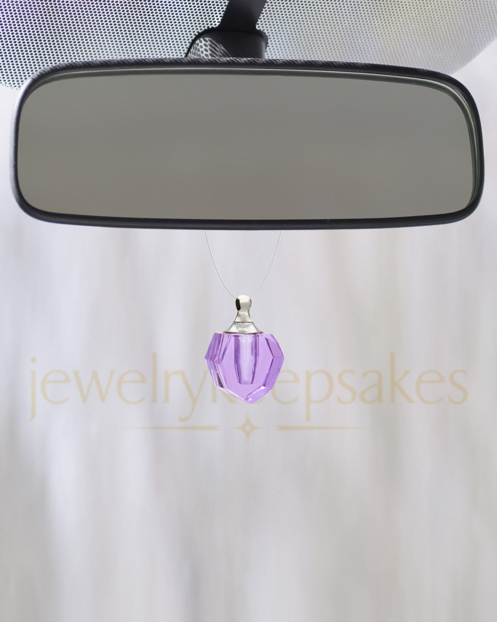 Violet Sheer Teardrop Glass Reflection Pendant