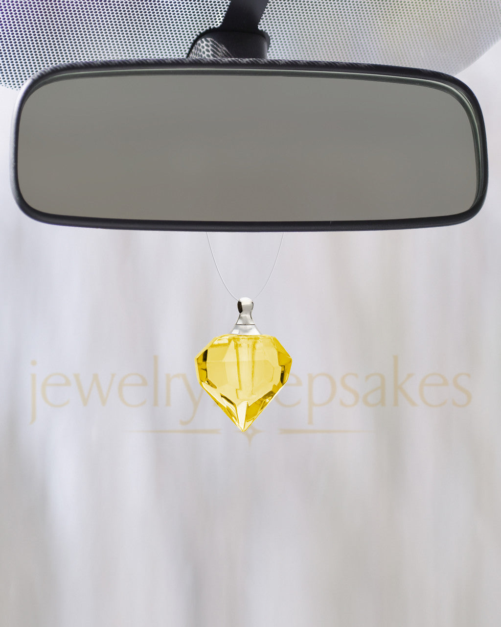 Golden Teardrop Glass Reflection Pendant