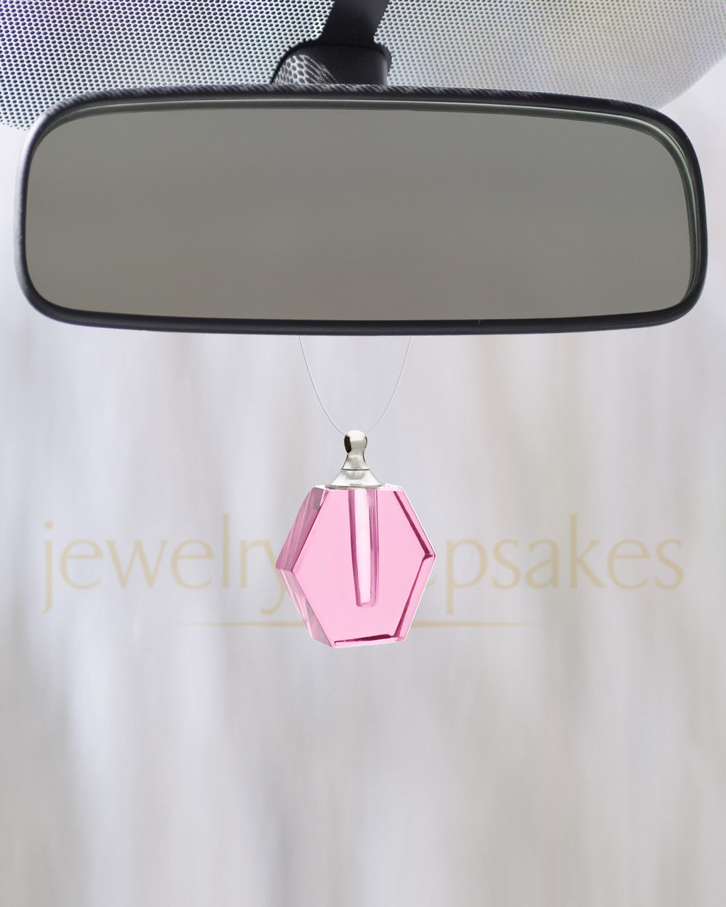 Pink Honesty Glass Reflection Pendant