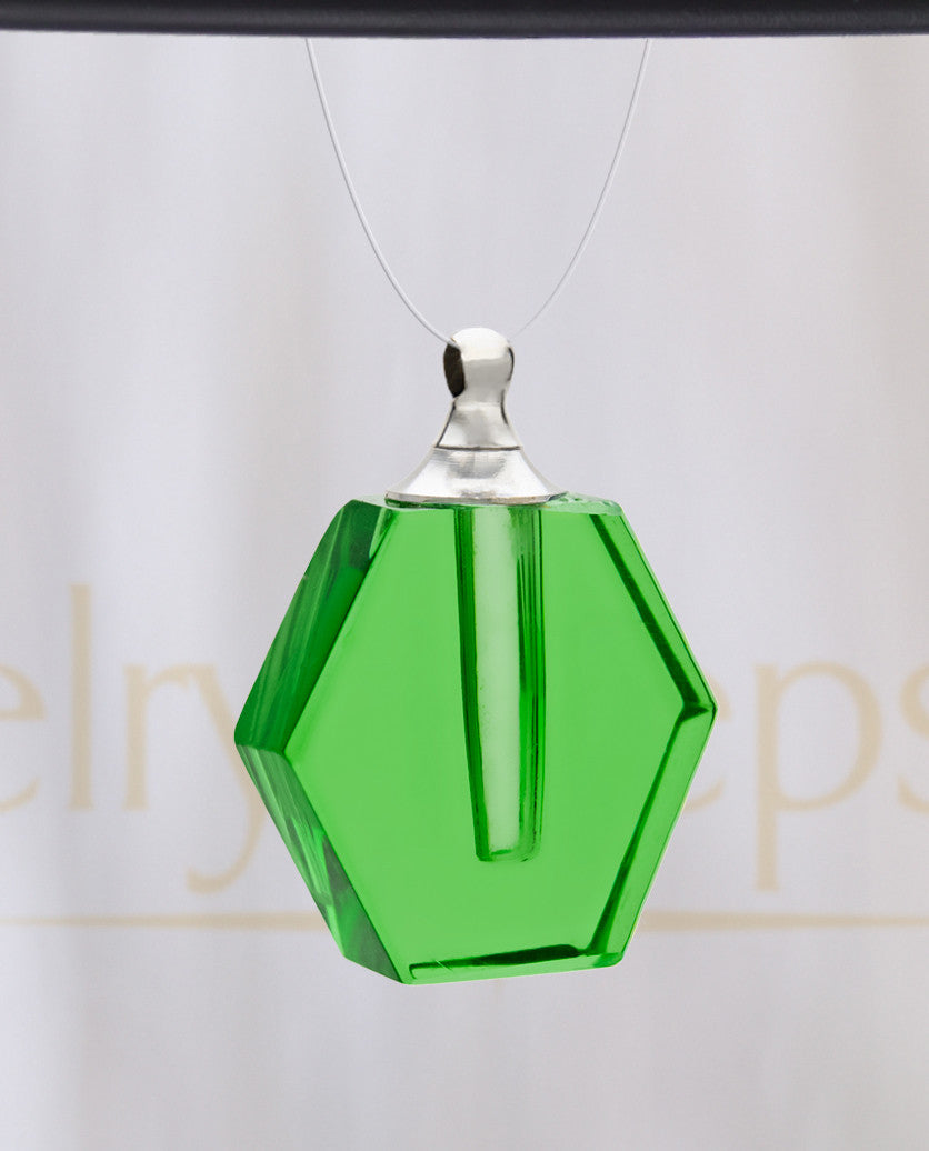 Green Honesty Glass Reflection Pendant